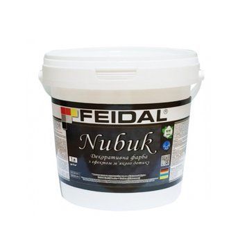 Краска декоративная Feidal Nubuk с эффектом мягкого прикосновения 1 л 50124868 фото