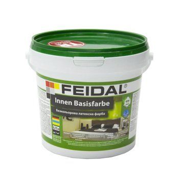 Безбарвна латексна фарба Feidal Innen Basisfarbe 0,75 л 50105318 фото