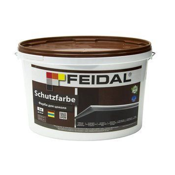 Фарба для цоколя Feidal Schutzfarbe Біла 5 л 50129038 фото