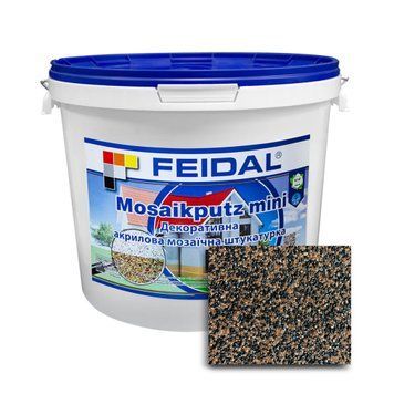 Декоративна акрилова мозаїчна штукатурка Feidal Mosaikputz mini А21 15 кг 50128417 фото