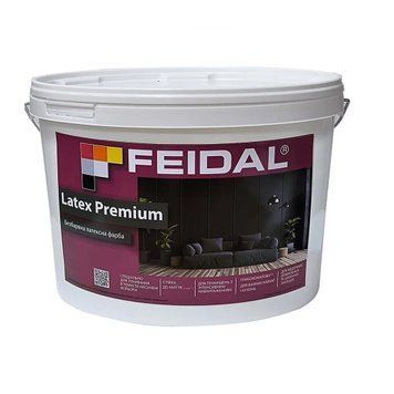 Фарба акрилова Feidal Latex Premium Глибокоматова TR 9 л 50132275 фото