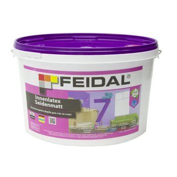 Фарба Feidal Innenlatex Seidenmatt 7 Шовковисто-матова Безбарвна 5 л 50105313 фото
