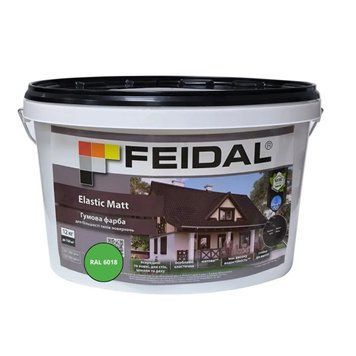 Резиновая краска Feidal Elastic Matt Матовый RAL 6018 Светло-зеленый 12 кг 50132339 фото
