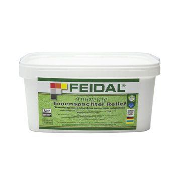 Декоративная рельефная штукатурка Feidal Innenspachtel Relief 8 кг 50304085 фото
