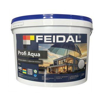 Фасадная латексная краска Feidal Profi Aqua белый 10 л 50127324 фото