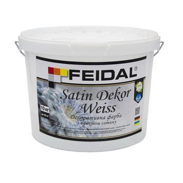 Декоративна фарба з ефектом сатину Satin Dekor Weiss 10 кг 50124855 фото