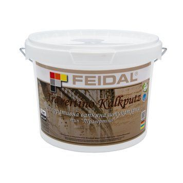 Вапняна декоративна штукатурка Feidal Travertino Kalkputz 3 кг 50124813 фото