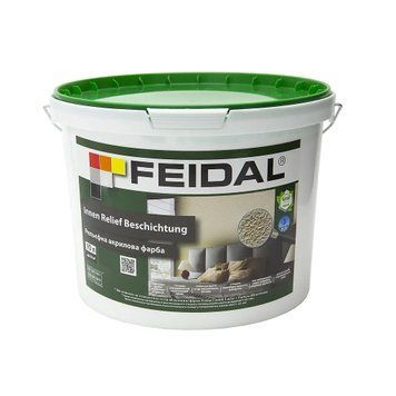 Рельефная краска Feidal Innen Relief Beschichtung 10 л 50122036 фото