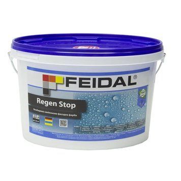 Фасадна силіконова фарба Feidal Regen Stop Безбарвна 2,5 л 50118728 фото