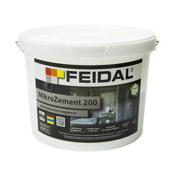 Декоративна декоративна штукатурка Мікробетон Feidal MikroZement 200 8 кг 50124693 фото