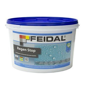 Фасадна силіконова фарба Feidal Regen Stop Безбарвна 5 л 50118729 фото